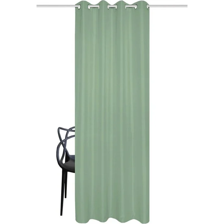 Home Basics Vorhang ATLANTIK (1 St), Ösen, blickdicht, Ösenschal Uni ATLANTIK – Bild 2