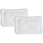 KiGATEX Babykissen Flachkissen 2er Set, sanft und weich, für süße Träume, 60 x 40 cm, Allergiker geeignet, pflegeleicht