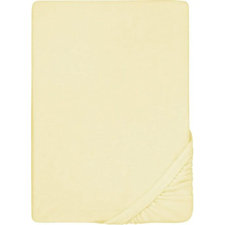 biberna Frottee-Stretch-Spannbetttuch 0012344, gelb, 1x 180x200 cm - 200x200 cm – Bild 4