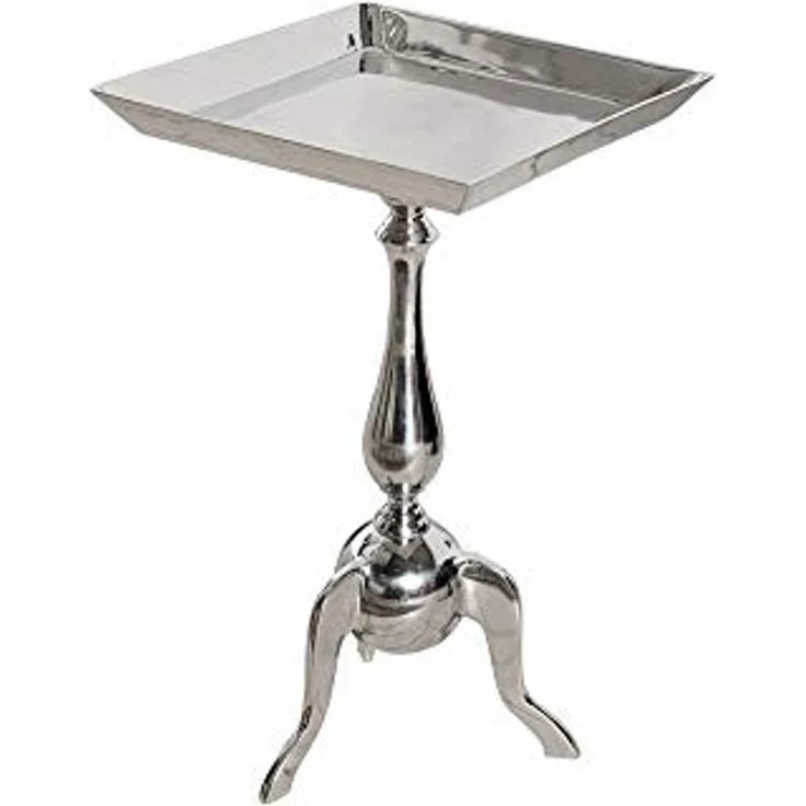 riess-ambiente Beistelltisch TRAYFUL 55cm silber, Metall · Tablett-Tisch · Orientalischer Stil · Handarbeit – Bild 7