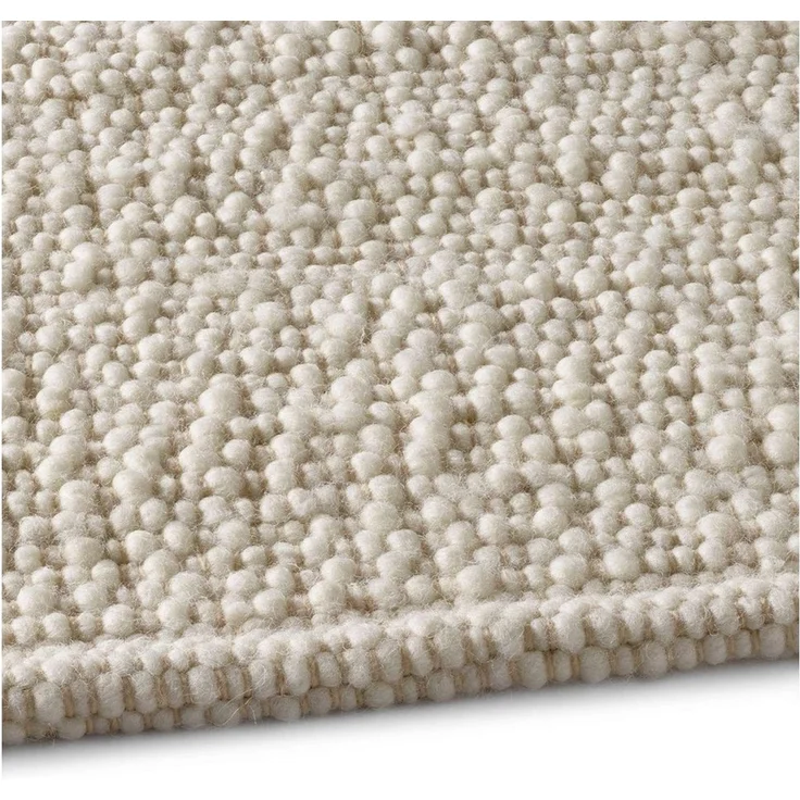 TaraCarpet Wollteppich TaraCarpet Handwebteppich Malmoe Fashion, rechteckig, Höhe: 10 mm, Handgewebter Teppich weiß Wohnzimmer Schlafzimmer Esszimmer 070X130 – Bild 3