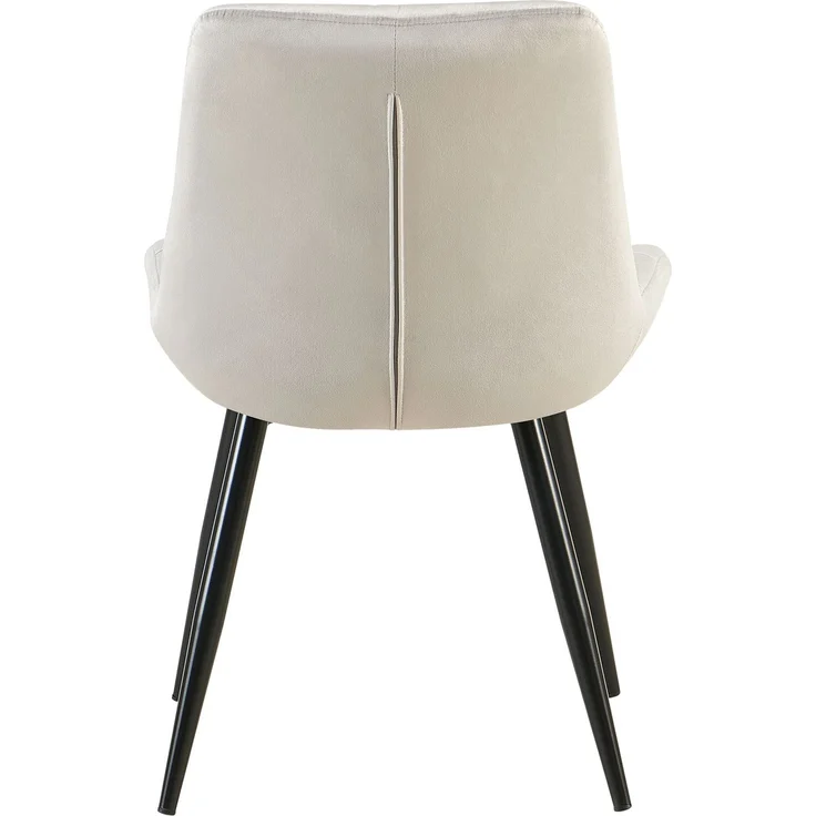 CLP Esszimmerstuhl Rossford Samtbezug gepolstert mit Rückenlehne,grau – Bild 7