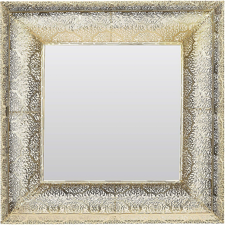 Wandspiegel gold quadratisch 60x60 cm PLERIN