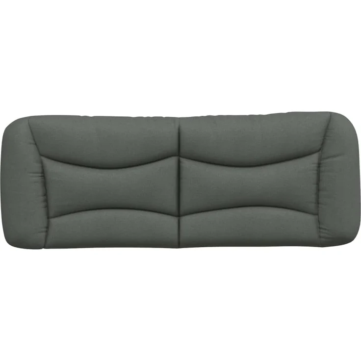 vidaXL Kopfteil-Kissen Dunkelgrau 120 cm Stoff 374562 – Bild 5