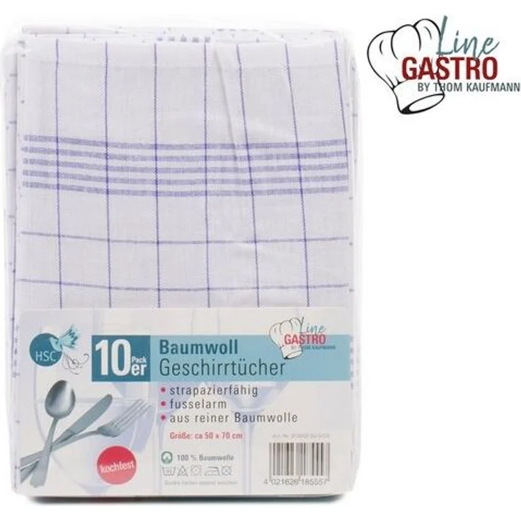 HSC Home-Style-Creation GmbH Geschirrtuch aus 100% Baumwolle, (Spar-Set, 10-tlg, bestehend aus 10 Geschirrtücher in 50 x 70 cm), saugstark und langlebig, mit Aufhängeschlaufe – Bild 4
