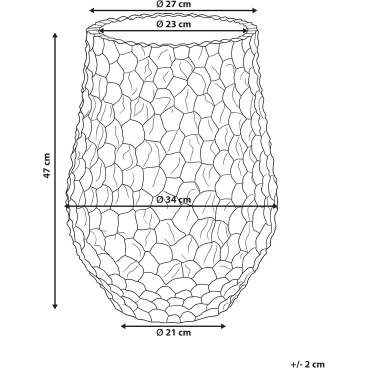 Blumenkübel PILLERSEE 34 cm Weiß – Bild 3