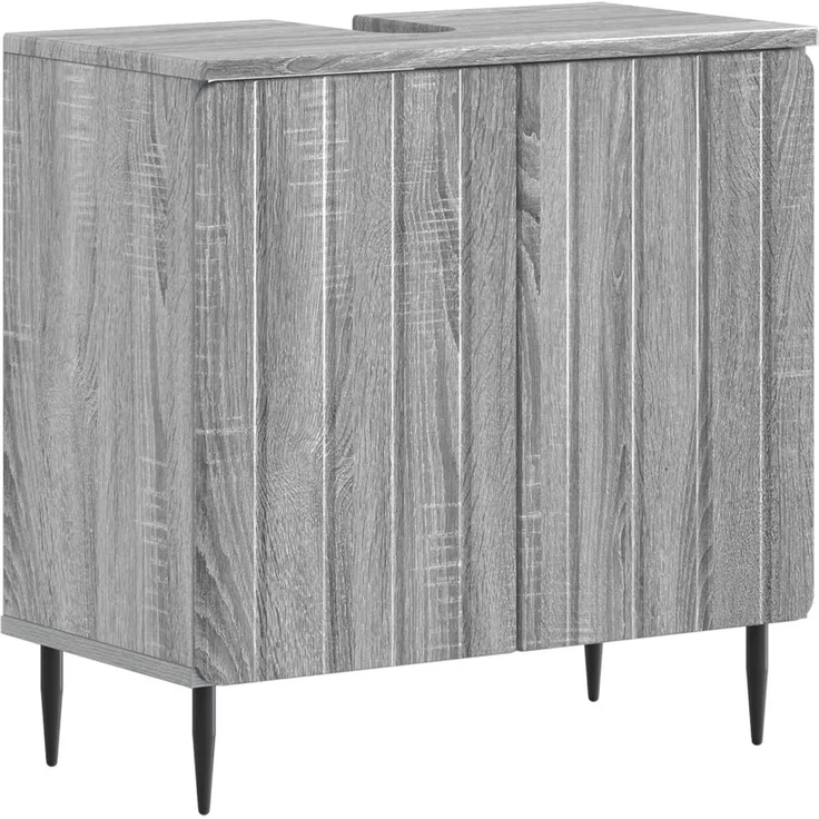 vidaXL 3-teiliges Badezimmer-Schranksystem ZWOLLE Sonoma-Grau 3417438 – Bild 3