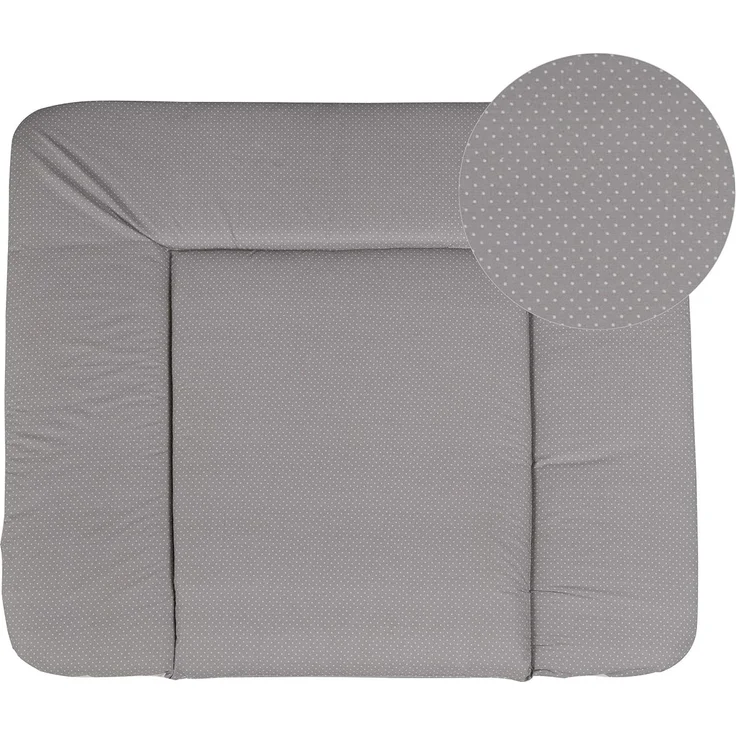 roba Wickelauflage 'Dotty' - weiche Wickelunterlage 85 x 75 cm - Wickeltischauflage - Taupe – Bild 1