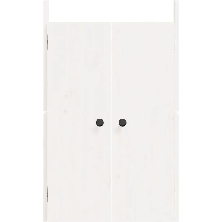 vidaXL Türen für Outdoor-Küche MEPPEL Weiß 50x9x82 cm Massivholz Kiefer 832359 – Bild 4