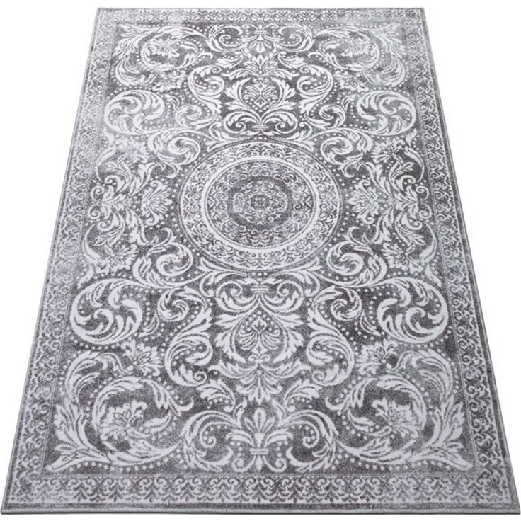 oKu-Tex Teppich Victoria Wohnzimmerteppich 3-D Effekt, Orientalisches Muster, Teppich Kurzflor, Medallion, weicher Flor, pflegeleicht – Bild 4