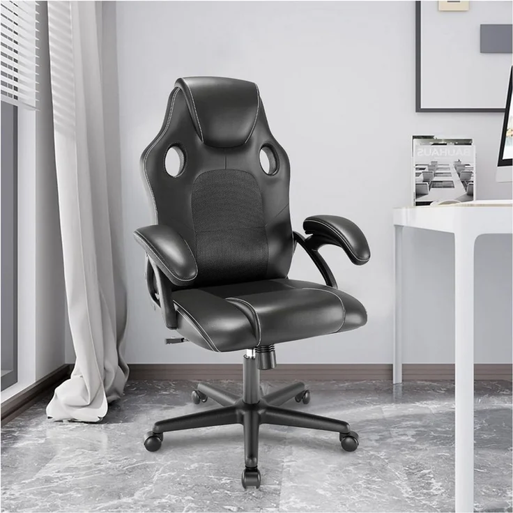 HTI-Living Drehstuhl Bürostuhl Eco Daytona Schwarz (Stück, 1 St), Gaming Stuhl Drehstuhl Schreibtischstuhl – Bild 1