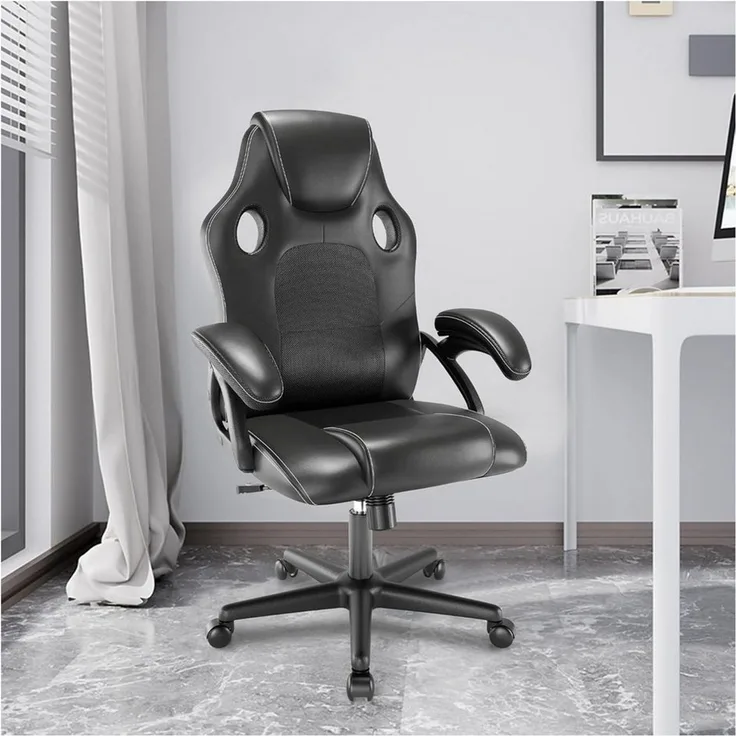 HTI-Living Drehstuhl Bürostuhl Eco Daytona Schwarz (Stück, 1 St), Gaming Stuhl Drehstuhl Schreibtischstuhl
