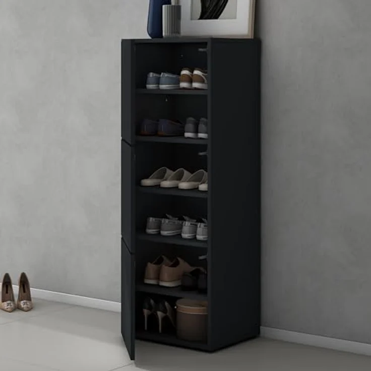 doporro Schuhschrank Schuhregal Schuhständer mit 3 Fächern Schuhschrank02 – Bild 7