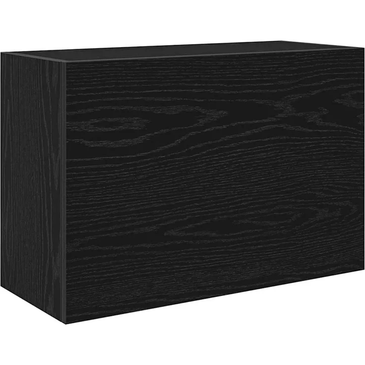 vidaXL Bad-Wandschrank Schwarz 60x25x40 cm Holzwerkstoff 860068 – Bild 2