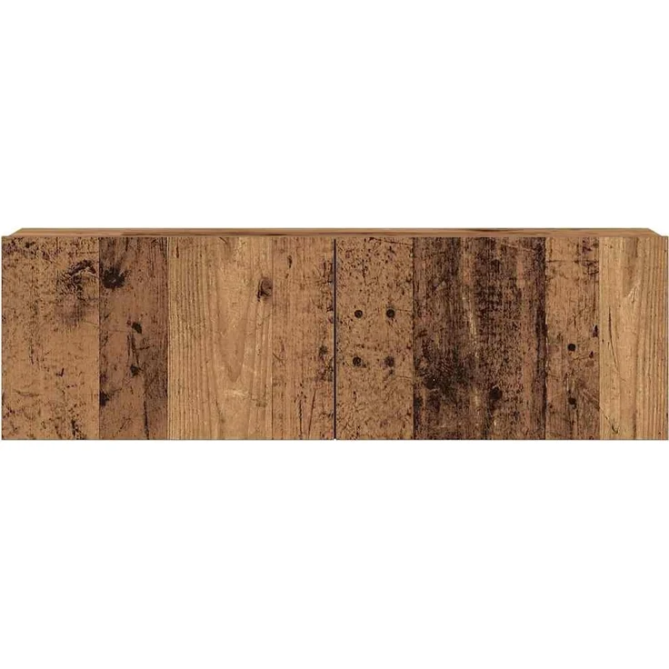 vidaXL 7-tlg. TV-Schrank-Set Wandmontage Altholz-Optik Holzwerkstoff 3329019 – Bild 6