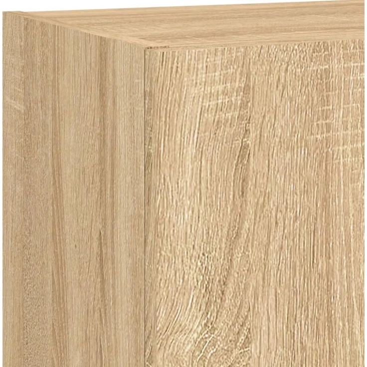 vidaXL 5-tlg. Wohnwand mit LED-Beleuchtung Sonoma-Eiche Holzwerkstoff 3216727 – Bild 8