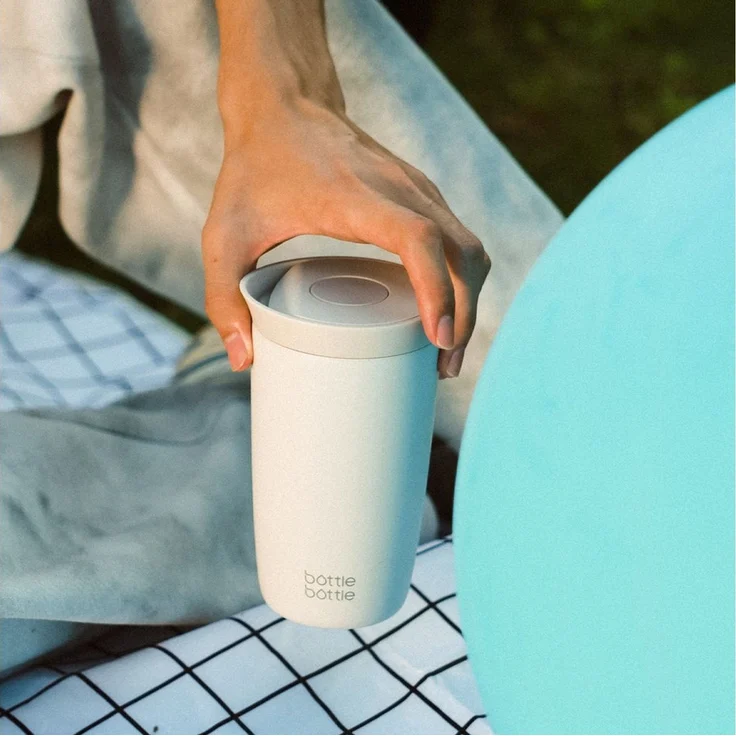 BOTTLE BOTTLE Thermobecher 350ml für Kaffee oder Tee, auslaufsicher, Easy Quick-Press-Verschluss, 1-tlg, Edelstahl, Isolierbecher Travel Mug Classic Grande – Bild 2