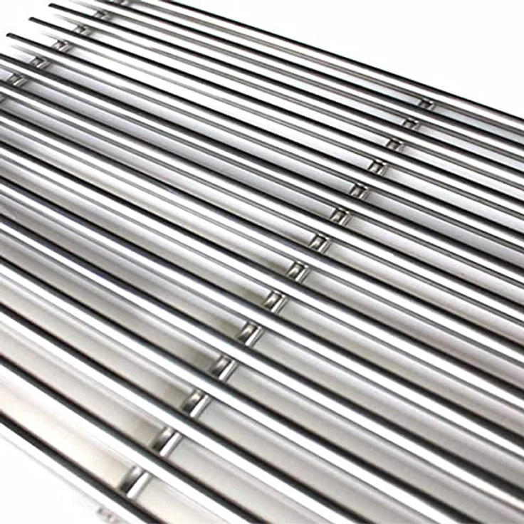 SANTOS Edelstahl-Grillrost für Weber Spirit 200er Serie, 25,2x44,2cm, ø7mm Materialstärke, korrosions- und hochtemperaturbeständig, spülmaschinengeeignet – Bild 2