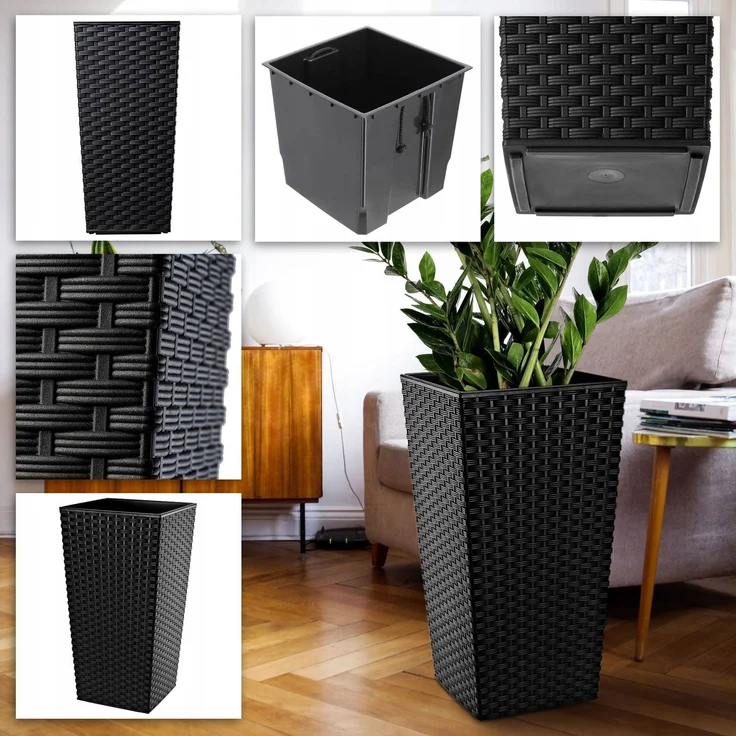 KADAX Blumentopfeinsatz 29x57cm hoch Schwarz – Bild 6