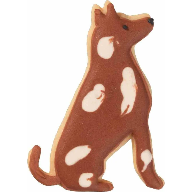 Ausstecher Hund sitzend 7,5 cm Edelstahl [PG blau] – Bild 3