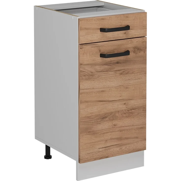 Küchenfront R-Line Goldkraft Eiche 39.6 x 70.8 cm Möbelfront für den Schubunterschrank Vicco – Bild 5