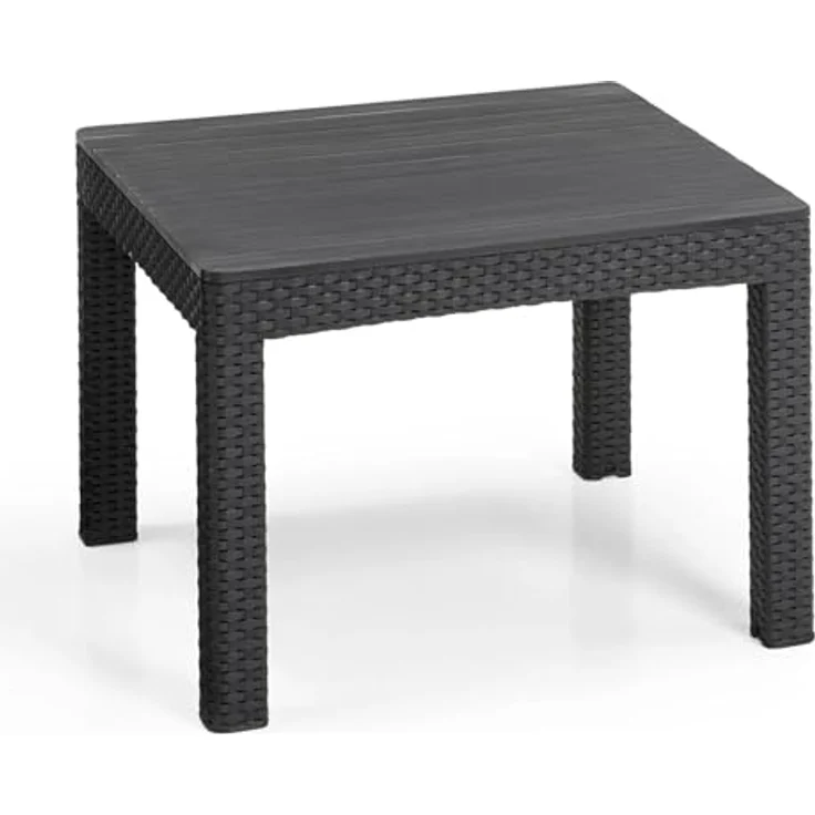 Keter Emma Balcony Gartenmöbel-Set aus Rattan mit 2 Sesseln und Tisch, Graphit – Bild 10