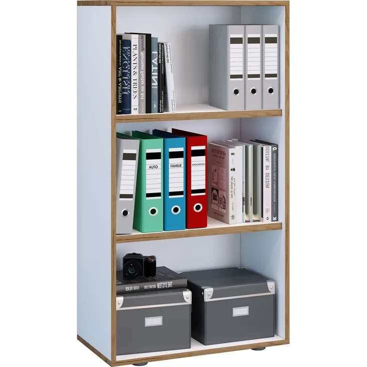 VCM Büroregal & Bücherregal Salia 920714 Weiß H. 110 x B. 60 x T. 33 cm
