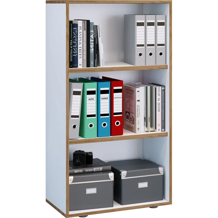 VCM Büroregal & Bücherregal Salia 920714 Weiß H. 110 x B. 60 x T. 33 cm – Bild 1