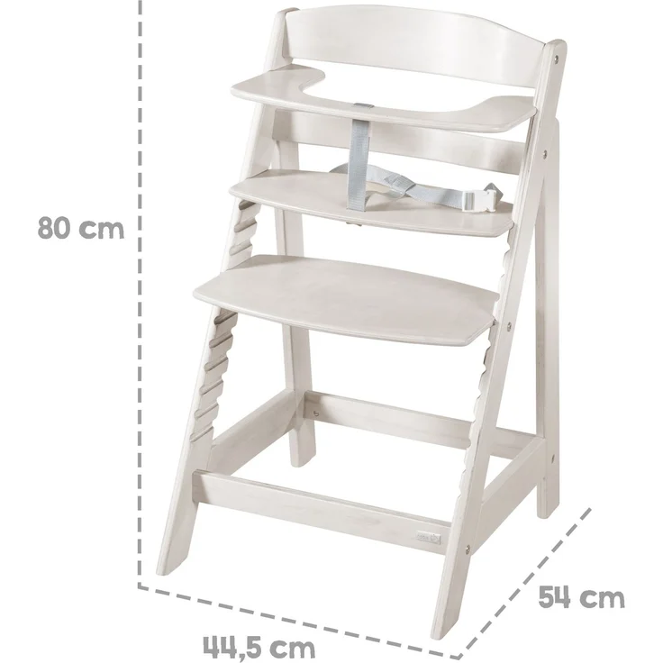 roba Treppenhochstuhl 'Sit Up Flex' - Sitzhöhe max. 55 cm & min 42,5 cm - Natur / Grau – Bild 11