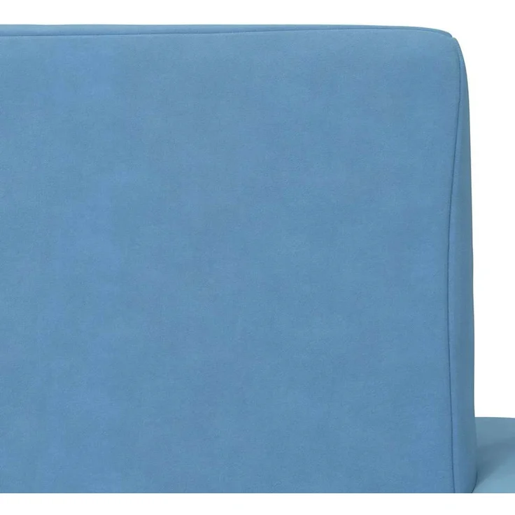 vidaXL Schlafsofa für Kinder Blau Weicher Plüsch 4104788 – Bild 7