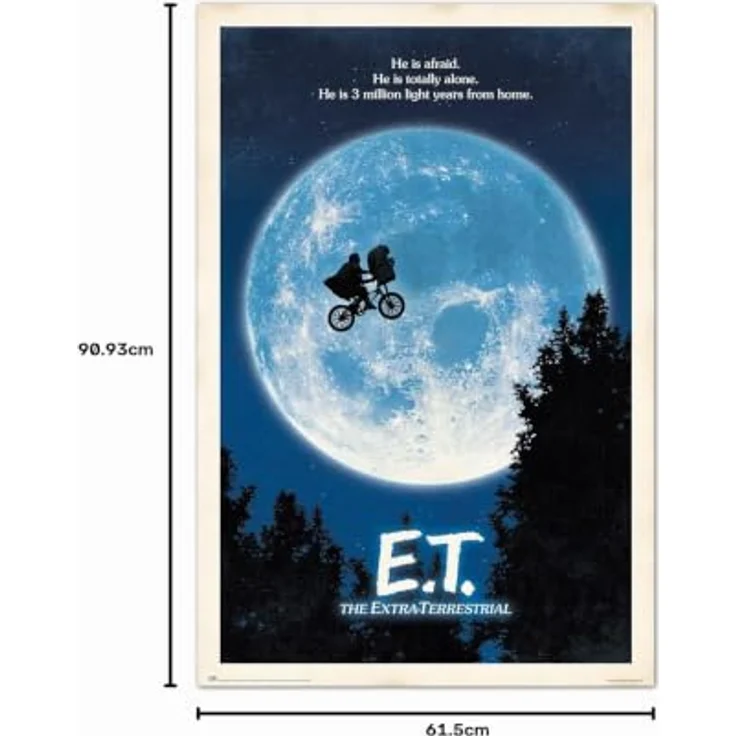 Grupo Erik E.T. Poster - Kunstdruck 61 x 91 cm - Offizielle Lizenz - Wanddeko für Wohnzimmer oder Schlafzimmer - Hochwertiger Druck auf 150 g Papier – Bild 2