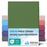 etérea Himmlische Qualität Spannbettlaken etérea Extra Jersey Topper Spannbettlaken 90x200 -, Jersey, Gummizug: rundum, (1 Stück)