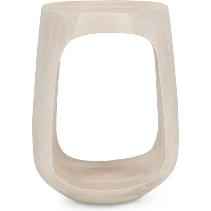 Feeling4Home Beistelltisch Lopez Ø33 cm aus Mangoholz, rund, natur, Scandi-Design – Bild 3
