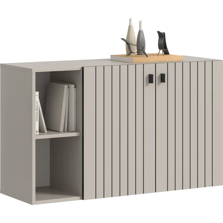 Schuhschrank (B/H/T: 106x63x37 cm) in Kaschmir Nachbildung