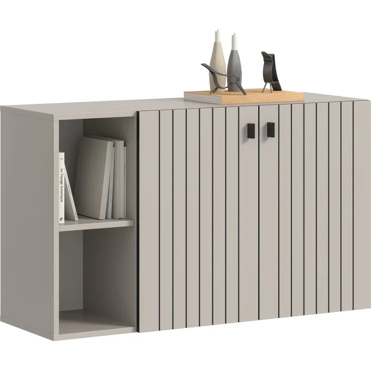 Schuhschrank (B/H/T: 106x63x37 cm) in Kaschmir Nachbildung