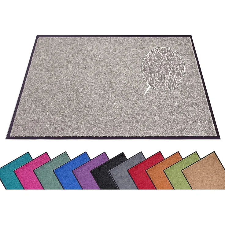 Waschbare Fußmatte Wash & Clean - taupe - 120x180x0,7cm – Bild 1