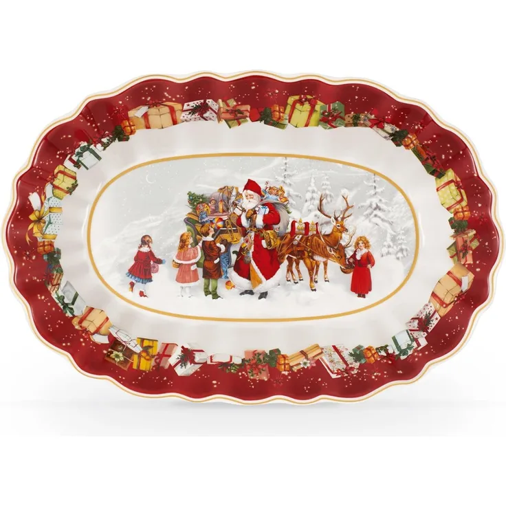 Villeroy & Boch Toy's Fantasy Schale 30 x 20 cm Santa und Kinder