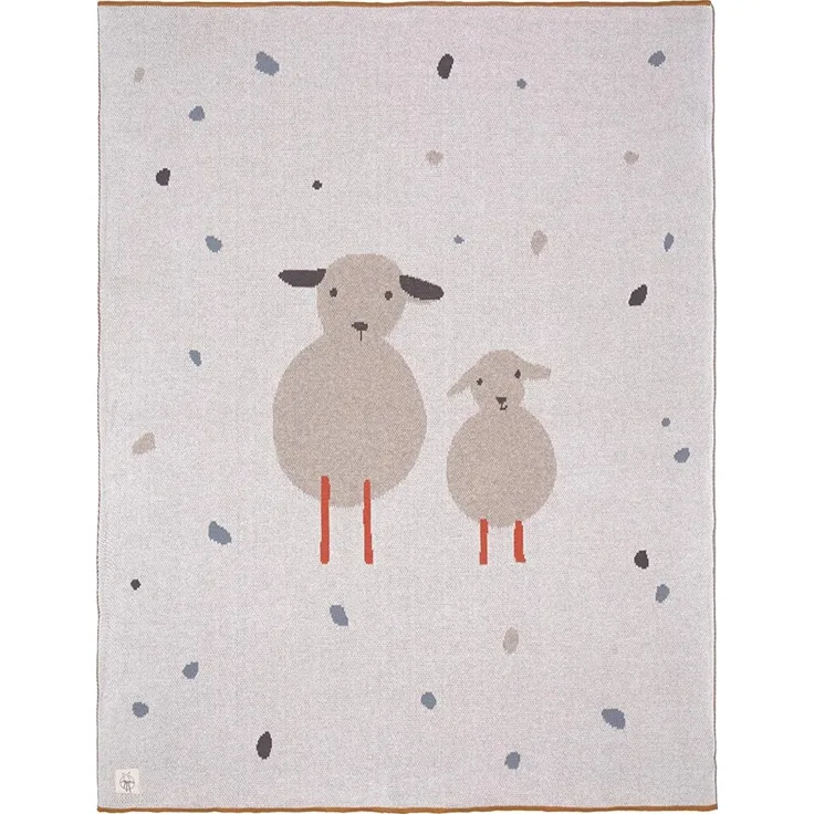 Laessig Knitted Tiny Farmer Sheep Decke Beige