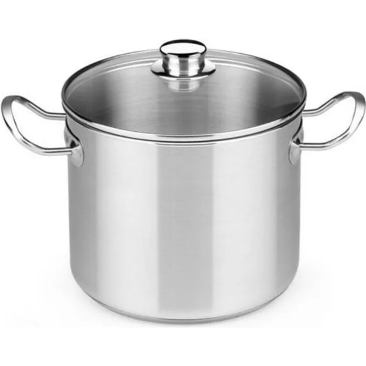 Topf mit Glasabdeckung BRA A343936 10,5 L Stahl Edelstahl Edelstahl 18/10