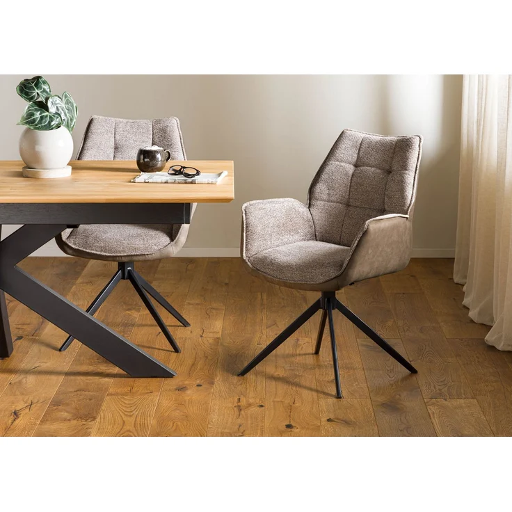 Drehstuhl 61x61x89 braun / braun HENRI #100 – Bild 11