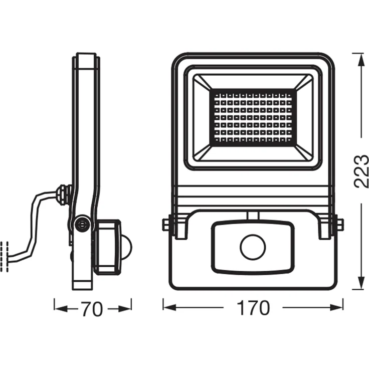 Osram Außenleuchte ENDURA Flood Bewegungsmelder 50W PCR dunkelgrau kaltweiß – Bild 6
