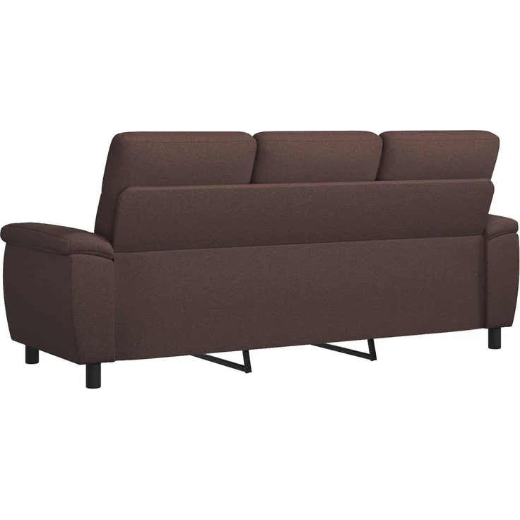 vidaXL Sofa Dunkelbraun 214 x 90 x 95 cm Stoff 42040968 – Bild 5