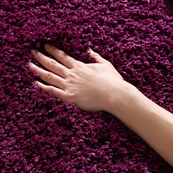 SAFAVIEH Zottelig Teppich für Wohnzimmer, Esszimmer, Schlafzimmer - California Shag Collection, Hoher Flor, Lila, 91 X 152 cm