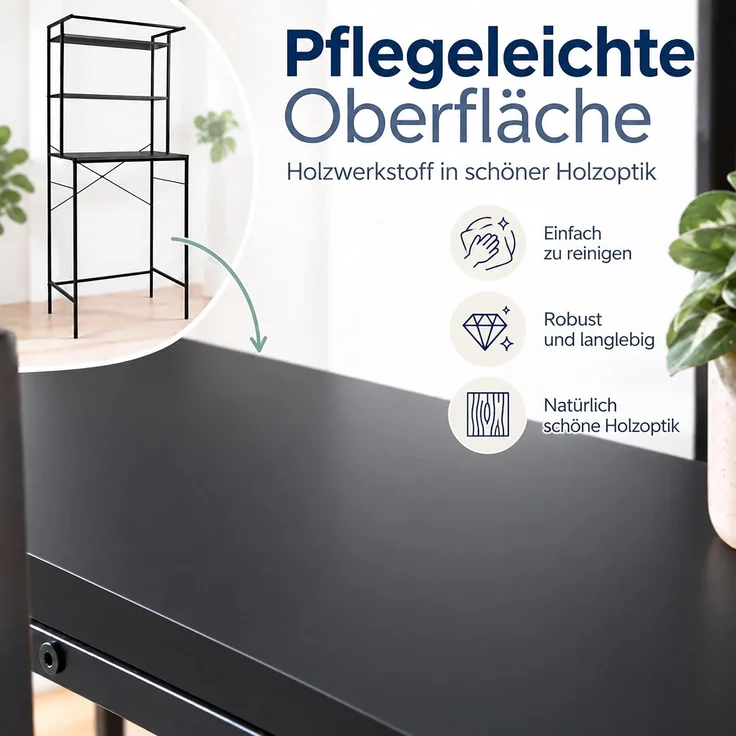 Relaxdays Waschmaschinenregal 3 Ablagen – Bild 10