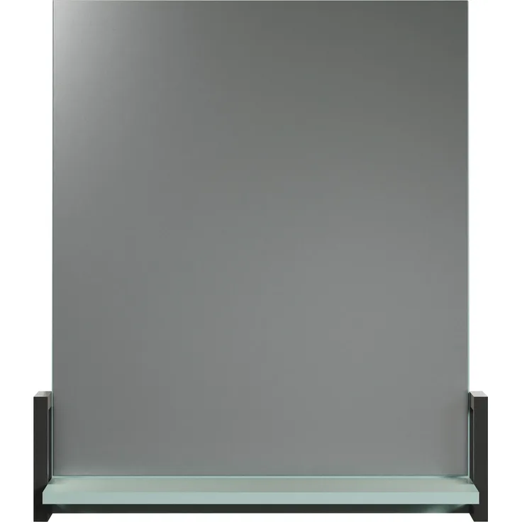 Trendteam 'Matix' Wandspiegel mit Ablage, Dusk Blue Melamin/Anthrazit, B/H/T: 64 / 74 / 24 cm