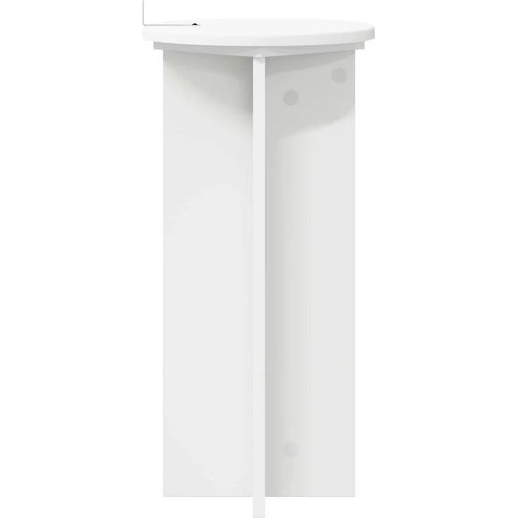 vidaXL Pflanzenständer 2 stk. Weiß Ø29,5 x 60 cm Holzwerkstoff 899717 – Bild 7