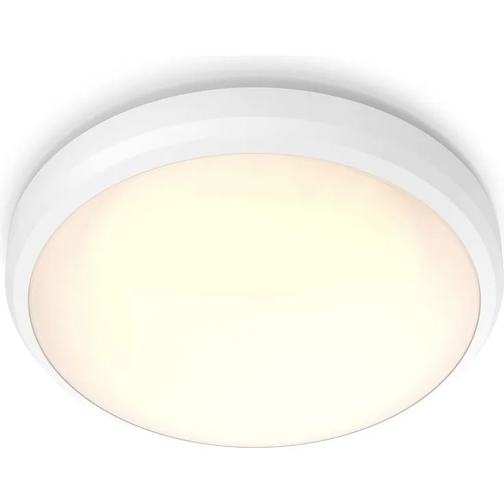 Philips my Garden LED Doris Deckenleuchte Doris, 6W, warmweißes Licht 2700K, IP54 Schutzklasse, Weiß