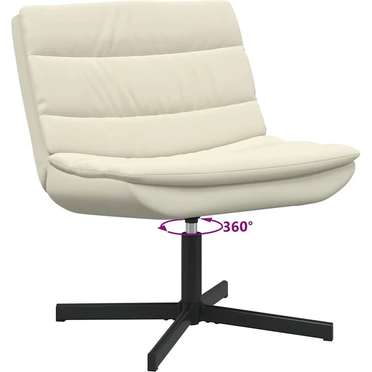vidaXL Drehstuhl Creme 63 x 75 x 76 cm PU 42007340 – Bild 8