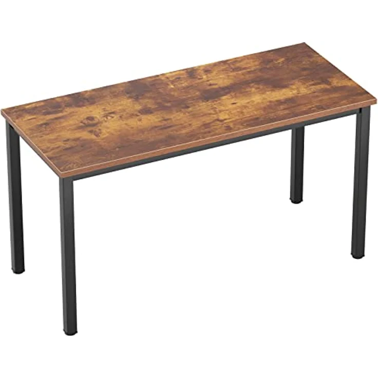 SogesHome Computertisch Schreibtisch 120 x 60 x 75 cm PC Schreibtisch Bürotisch Workstation für Home Office Verwenden Schreibtisch, Esstisch Konferenztisch, Retro & Schwarz – Bild 8