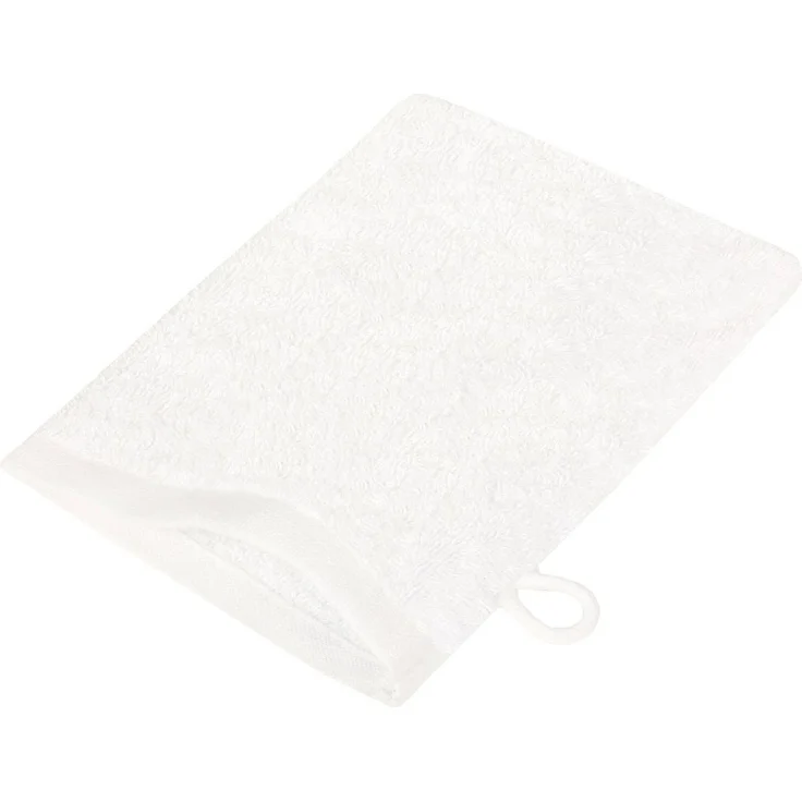 NatureMark Waschhandschuh Waschhandschuhe 500 gsm (10er-Set), 100% Baumwolle (10-St), Premium Frottier Waschhandschuhe, 15x21cm, Naturweiß – Bild 3